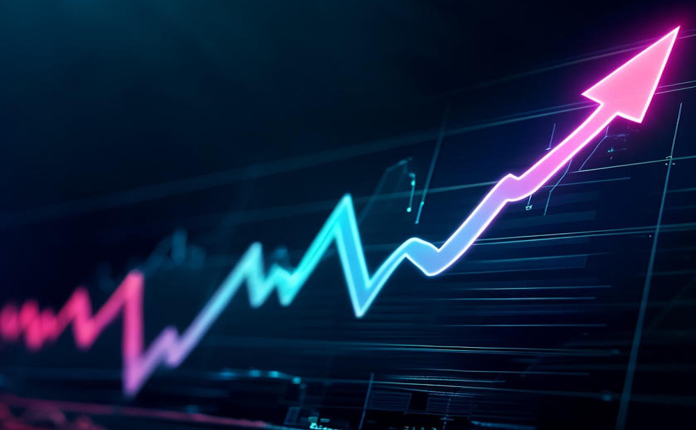 Arrow pointing up and right