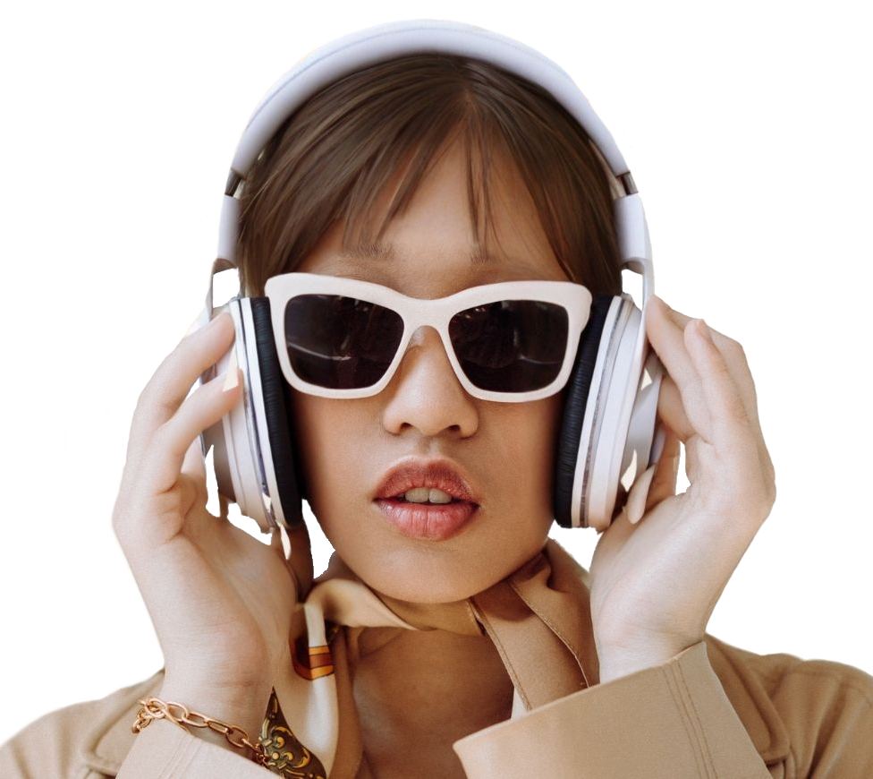 Image of girl with headphones